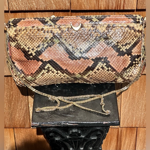 Vintage Morris Moskowitz Reptile Handbag Crossbody 1970’s - Picture 1 of 16